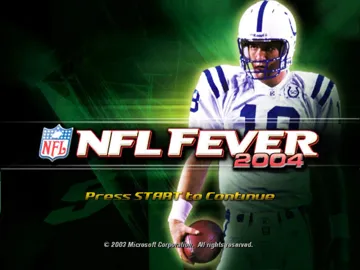 NFL Fever 2004 (USA) screen shot title